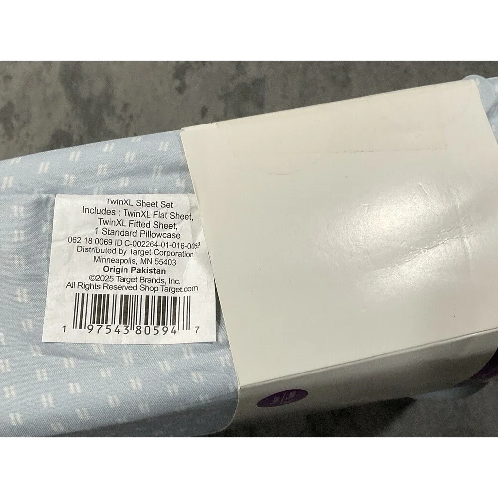 Room Essentials Microfiber Twin XL Sheet Set Blue